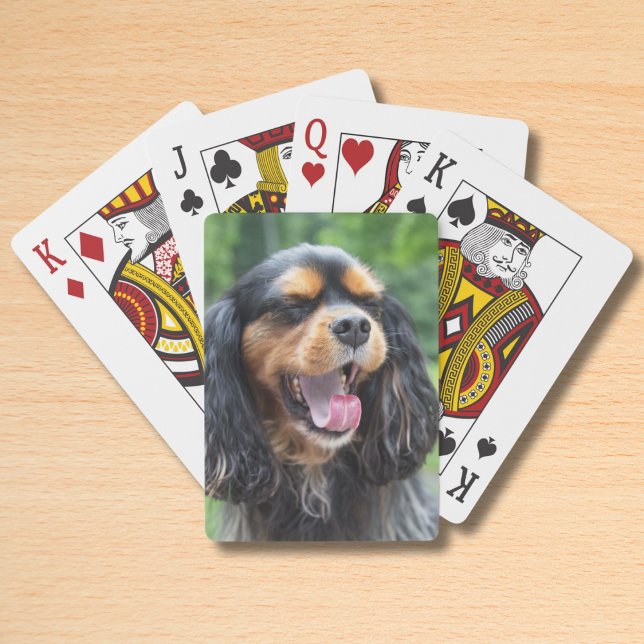 Yawning Cavalier King Charles Spaniel Playing Cards (Creator Uploaded)