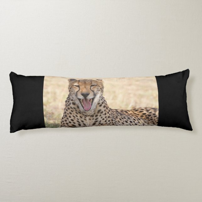 Yawning Cheetah Body Cushion (Back)