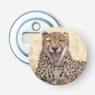 Yawning Cheetah Bottle Opener