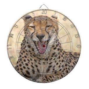 Yawning Cheetah Dartboard