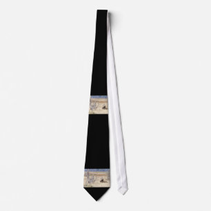 Yawning lion tie