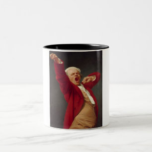 Yawning Man (Self-Portrait) (by Joseph Ducreux) Two-Tone Coffee Mug