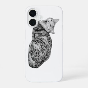 Yawning Tabby Cat Monochrome Case