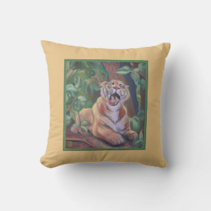 Yawning Tiger Cushion