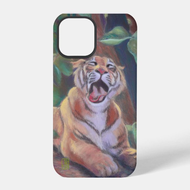 Yawning Tiger iPhone case (Back)