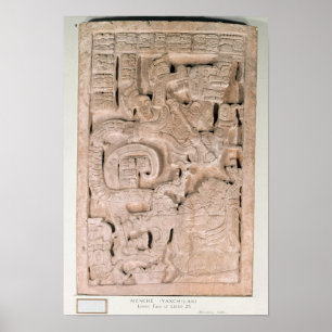 Yaxchilan lintel , Late Classic period Poster