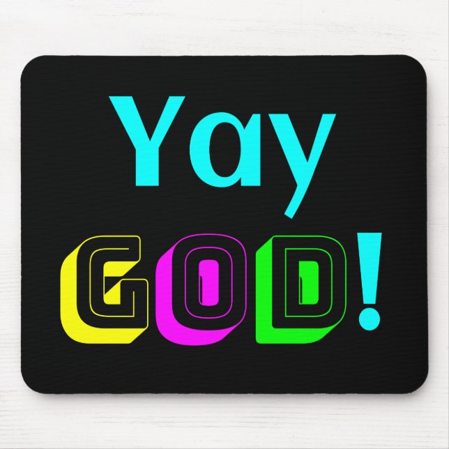 Yay God Mouse Pad (Front)
