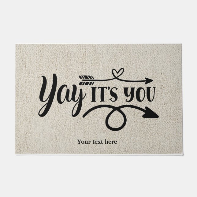 Yay It's you Doormat (Front)