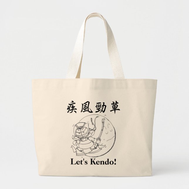 Yay Kendo! Jumbo Tote Bag ShippuKeiso (Front)