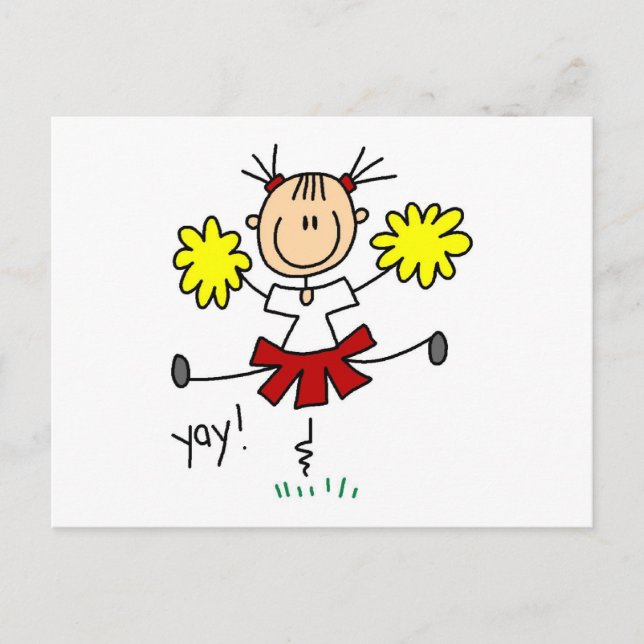 Yay Team Cheering Tshirts and Gifts Postcard (Front)