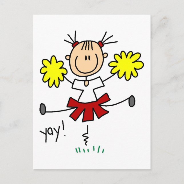 Yay Team Cheering Tshirts and Gifts Postcard (Front)