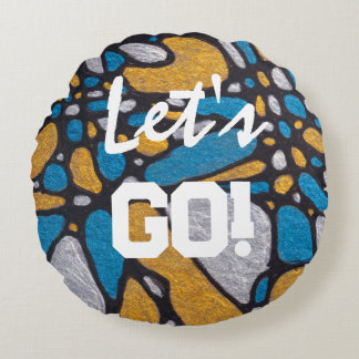 Yay Team! Sport Decor Round Cushion
