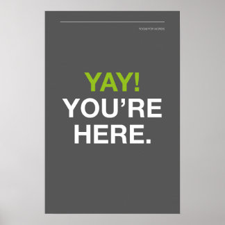 YAY! YOU’RE HERE – Entryway Wall Art