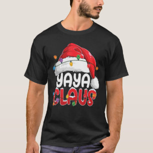 Yaya Claus Christmas Costume Family Matching Fun S T-Shirt