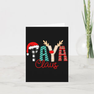Yaya Claus Xmas Happy New Santa Claus Merry Christ Card