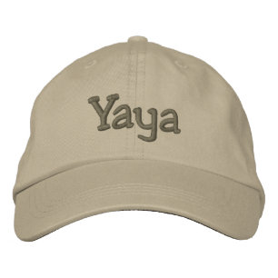 Yaya Embroidered Baseball Cap / Hat Khaki