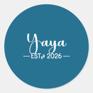 Yaya Est 2026 New Matching Mother To Be 2026  Classic Round Sticker