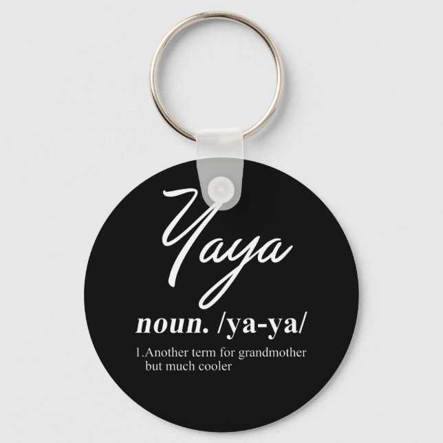 YaYa Funny Definition Key Ring (Front)