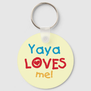 Yaya Loves Me tshirts and Gifts Key Ring