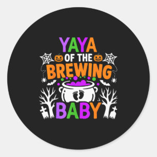 Yaya Of The Brewing Baby Halloween Costume  Classic Round Sticker