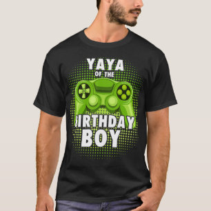 Yaya of the Gamer Boy Matching Video Game Birthday T-Shirt