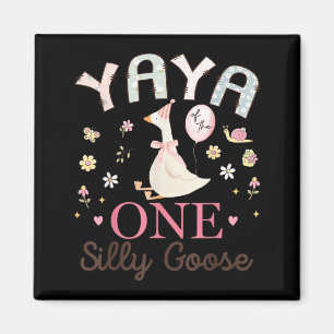 Yaya of The One Silly Goose 1st Birthday Girl Magnet