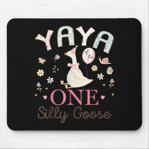 Yaya of The One Silly Goose 1st Birthday Girl Mouse Pad