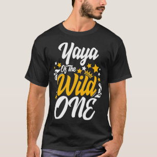 Yaya of the wild one 1st Birthday party First Thin T-Shirt