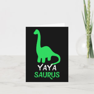 Yaya-saurus Funny Dino Dinosaur Yayasaurus  Card