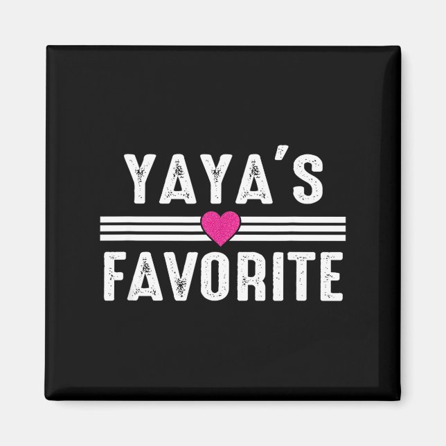 Yaya's Favorite  Magnet (Front)