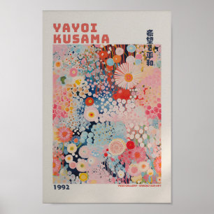 Yayoi Kusama Inspired Abstract Art Print