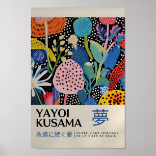 Yayoi Kusama Inspired Abstract Art Print
