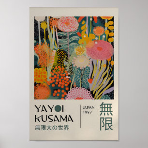 Yayoi Kusama Inspired Abstract Art Print