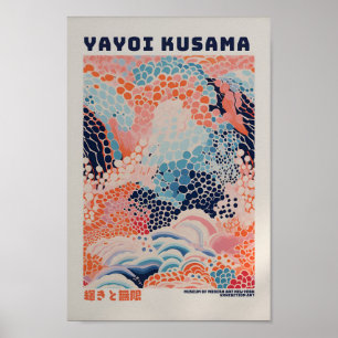 Yayoi Kusama Inspired Abstract Art Print