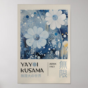 Yayoi Kusama Inspired Abstract Art Print
