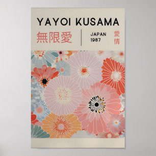 Yayoi Kusama Inspired Abstract Art Print