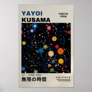 Yayoi Kusama Inspired Abstract Art Print