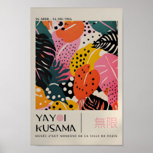 Yayoi Kusama Inspired Abstract Art Print
