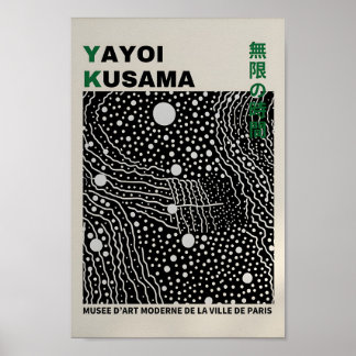 Yayoi Kusama Inspired Abstract Art Print