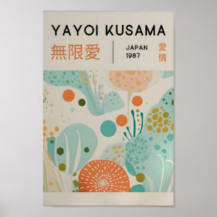 Yayoi Kusama Inspired Abstract Art Print