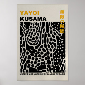 Yayoi Kusama Inspired Abstract Art Print