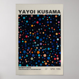 Yayoi Kusama Inspired Abstract Art Print
