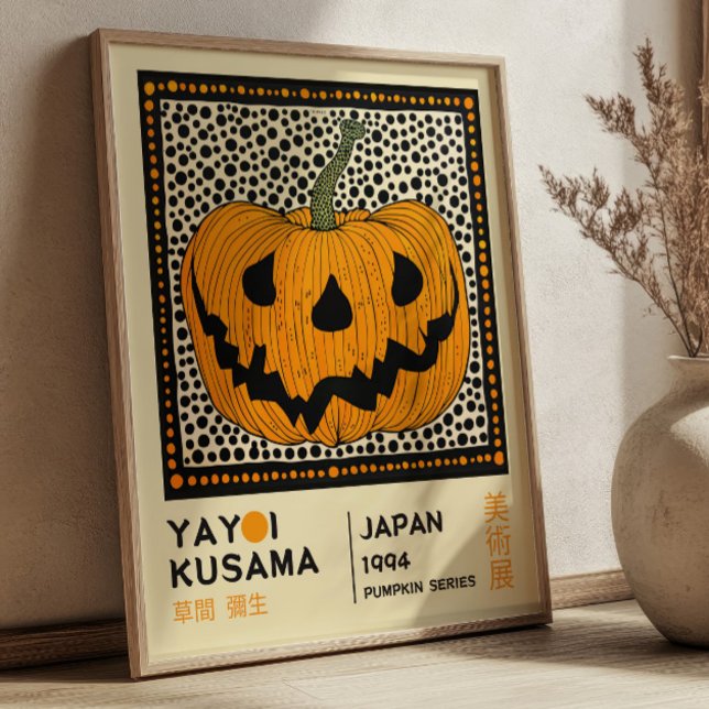 Yayoi Kusama Pop Art Pumpkin Exhibition Poster (Creator Uploaded)