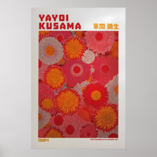 Yayoi Kusama Poster - Yayoi Kusama Inspired Floral