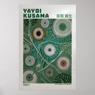Yayoi Kusama Poster - Yayoi Kusama Inspired Green