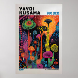 Yayoi Kusama Print, Modern Art Print, Livingroom Poster