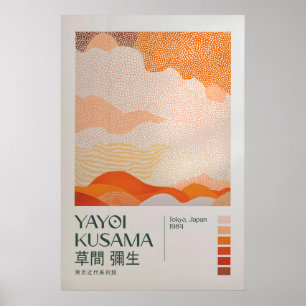 Yayoi Kusama Print, Modern Art Print, Livingroom Poster