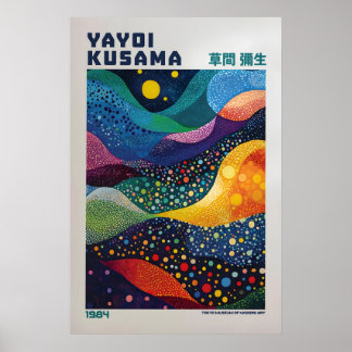 Yayoi Kusama Print, Modern Art Print, Maximalist Poster