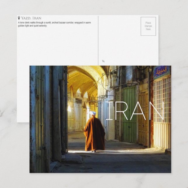 Yazd, Iran Travel Postcard (Front/Back)