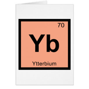 Yb - Ytterbium Chemistry Periodic Table Symbol